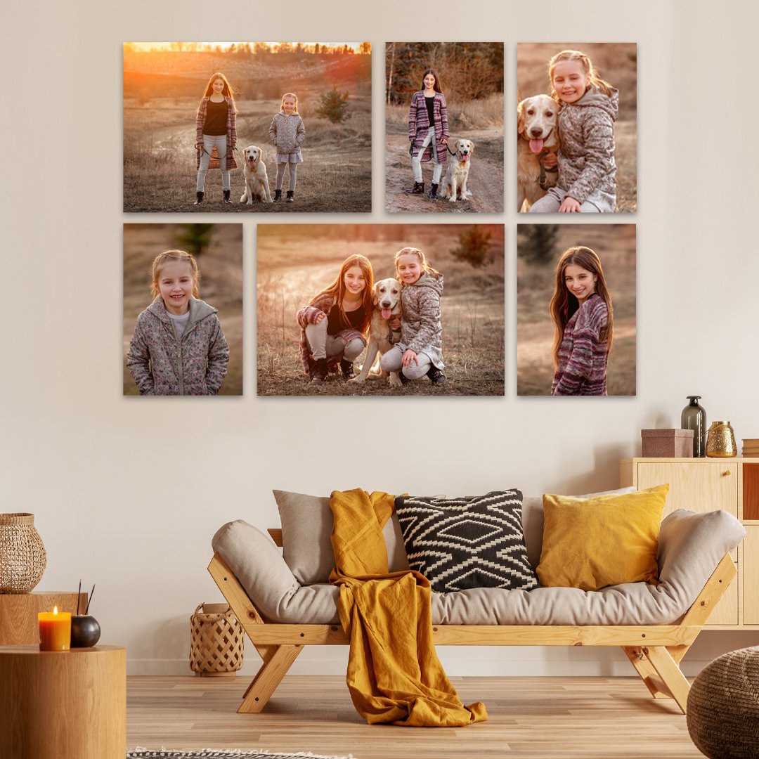 Buy 1, Get one FREE: 6 Piece Combo Deal x2! (12 prints in total) Canvas &amp; More 