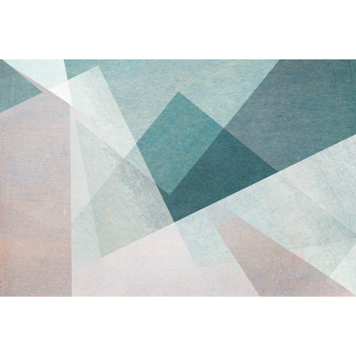 Abstract Geometric Turquoise