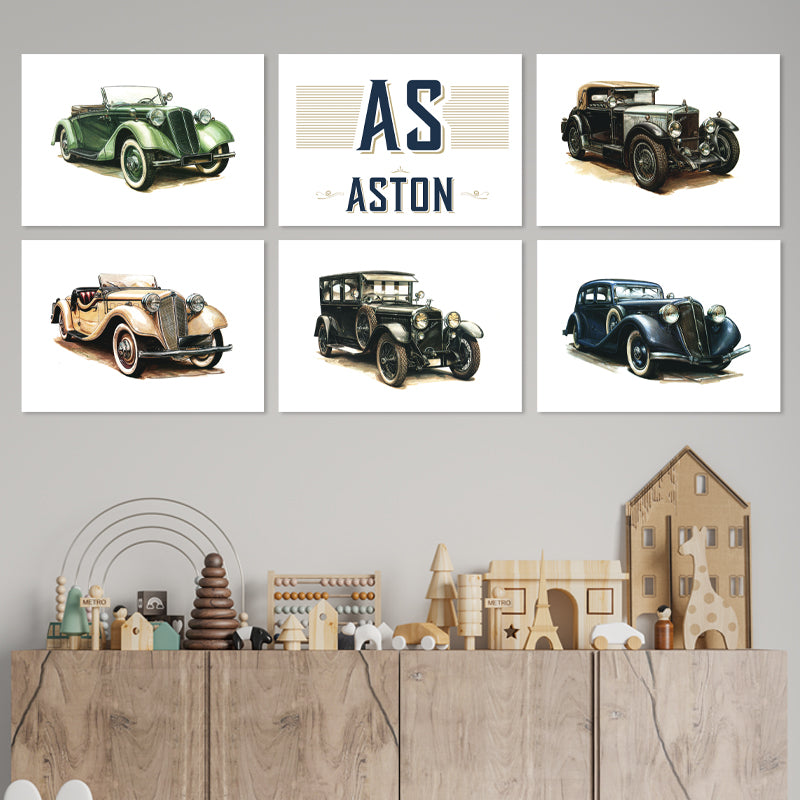 Vintage Cars Personalised