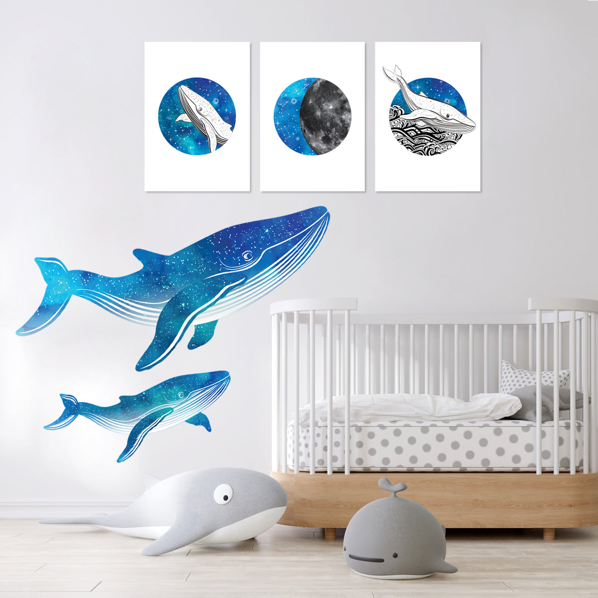 Cosmic Whale Decal &amp; Canvas