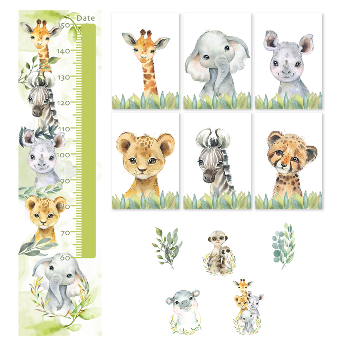 Animal Safari Height Chart