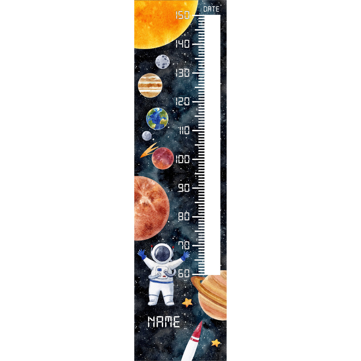 Space Set Height Chart