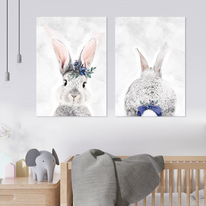 Grey &amp; Purple Bunny freeshipping - Beautiful Spaces Store