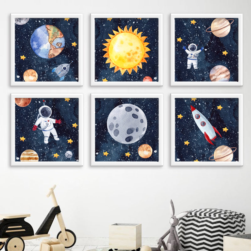 Sun Earth Moon Space - Set 6 freeshipping - Beautiful Spaces Store