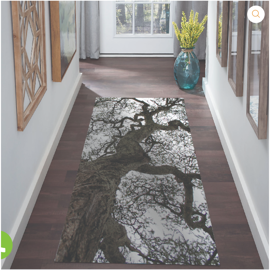 Printed Rug Runners Tree Branches