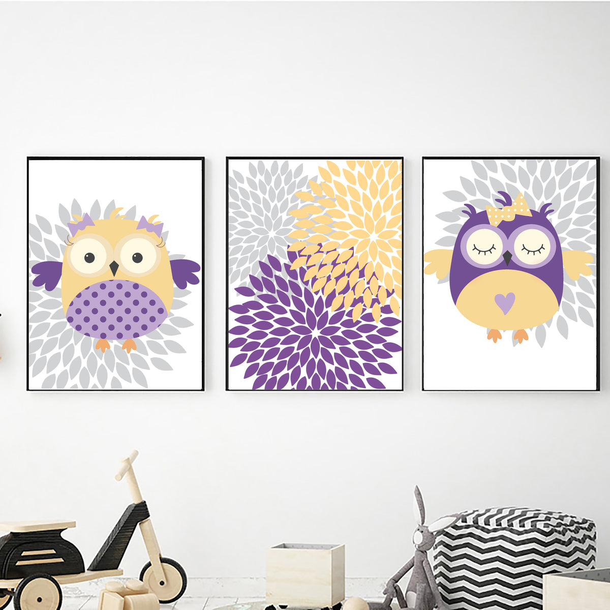 Purple Owls