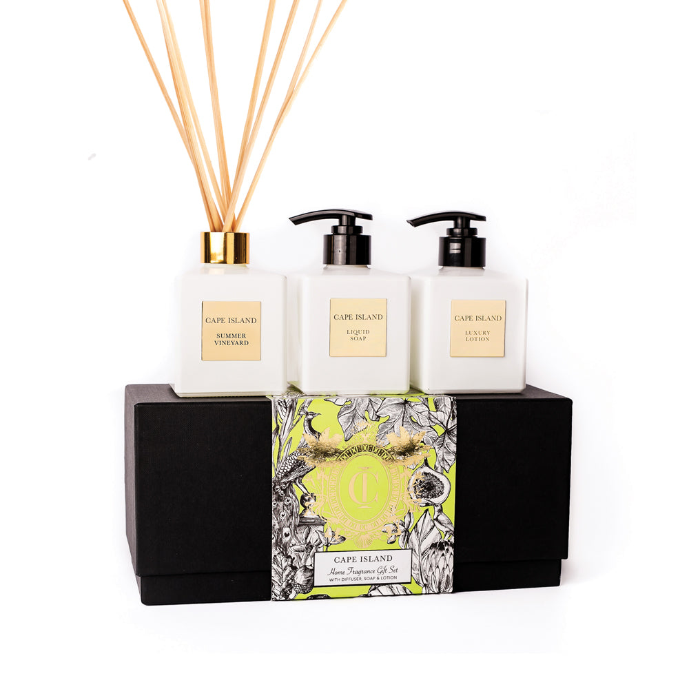 Summer Vineyard Soap, Lotion &amp; Diffuser Boxed Set freeshipping - Beautiful Spaces Store